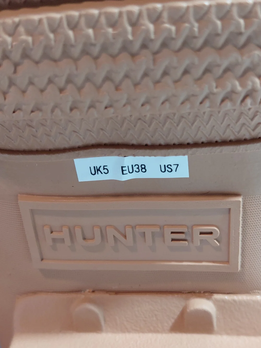 NEW Hunter Women Original Short 100% Waterproof Rubber Rain Boots Biscuit Tan W7